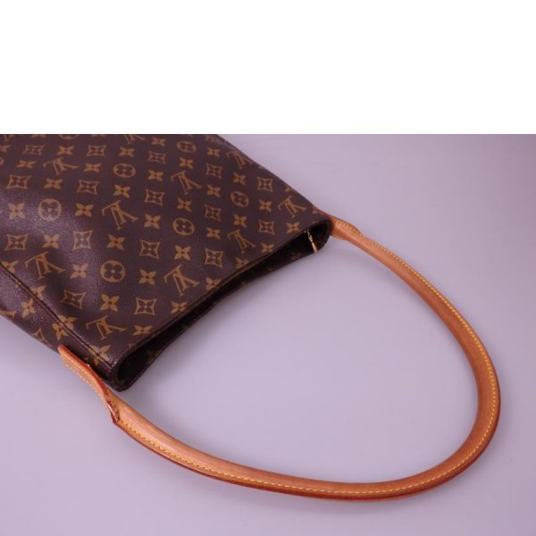 76333 4 Louis Vuitton Looping GM Monogram Shoulder Bag Brown