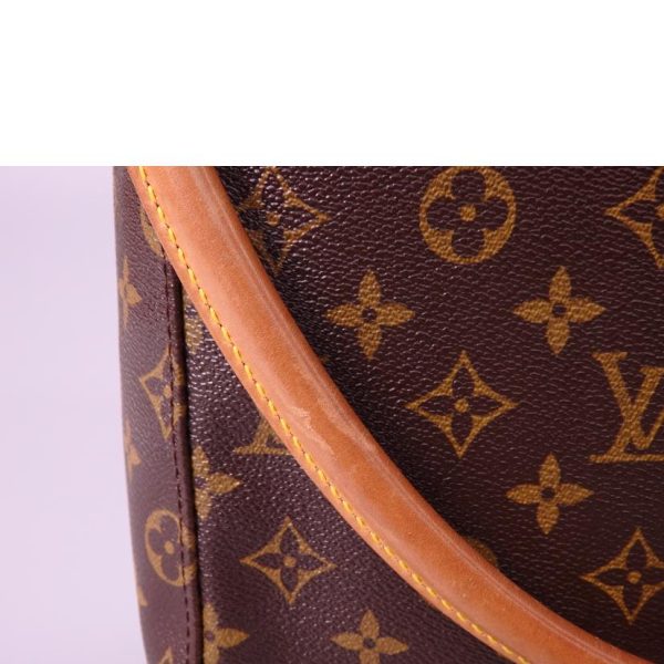 76333 9 Louis Vuitton Looping GM Monogram Shoulder Bag Brown