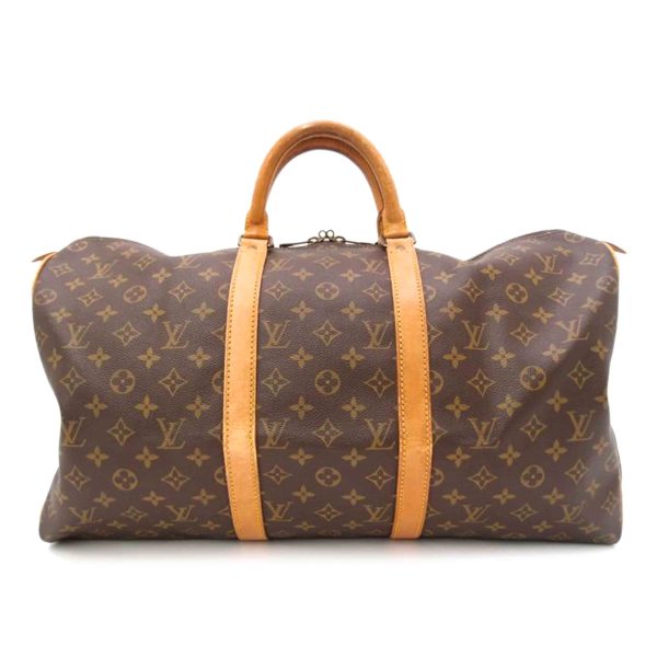 76371 1 Louis Vuitton Keepall 50 Monogram Bag Brown