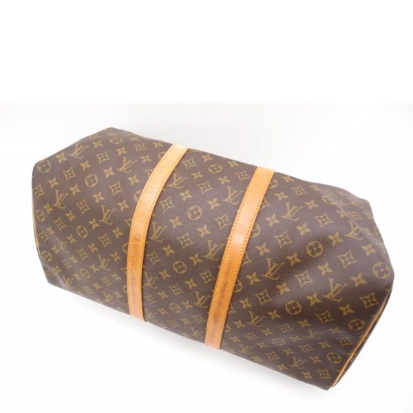 76371 3 Louis Vuitton Keepall 50 Monogram Bag Brown