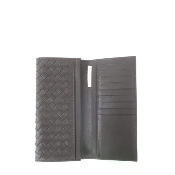 76390 4 Bottega Veneta Bifold Billfold Card Case Dark Brown