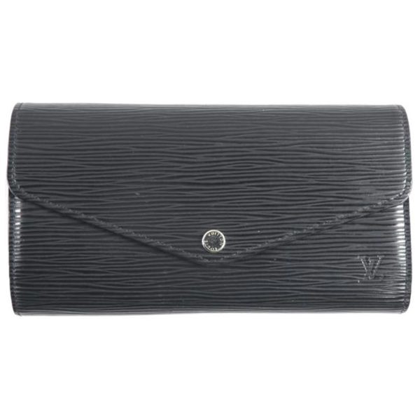 76396 1 Louis Vuitton Sara Wallet Epi Noir