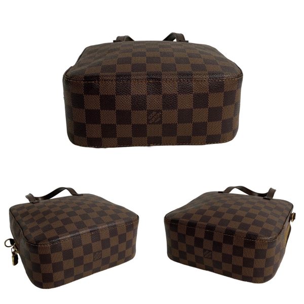 763k763 27695 8 Louis Vuitton SP Order Spontini Damier Leather 2way Bag Brown