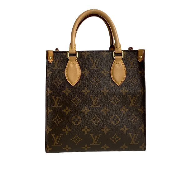 763k763 27705 6 Louis Vuitton Sac Pla BB Monogram Leather 2way Bag Brown