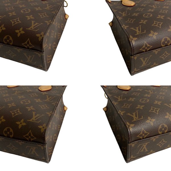 763k763 27705 9 Louis Vuitton Sac Pla BB Monogram Leather 2way Bag Brown