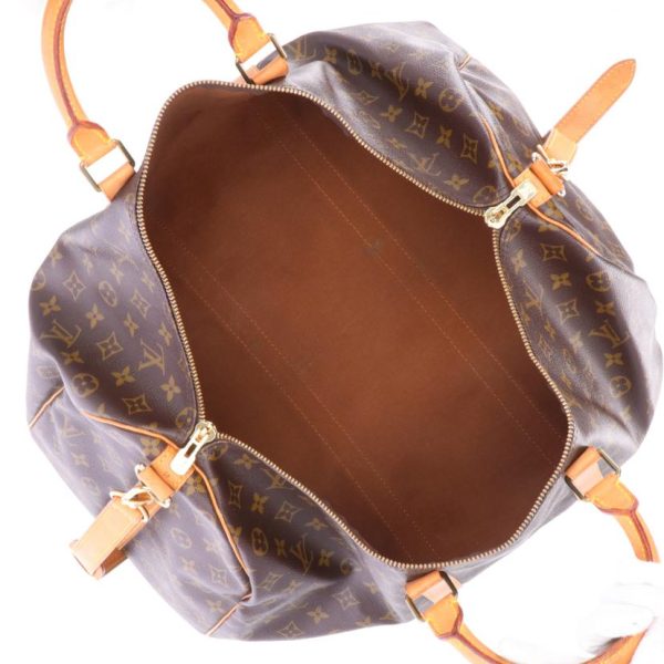 76401 5 Louis Vuitton Keepall 50 Bandouliere Monogram Bag Brown