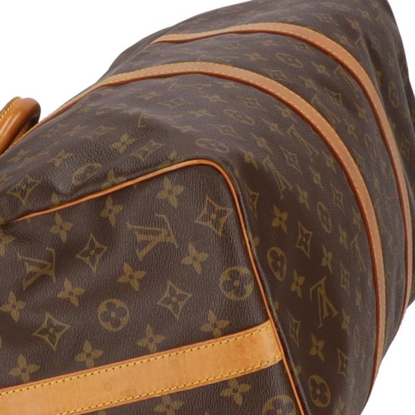 76401 7 Louis Vuitton Keepall 50 Bandouliere Monogram Bag Brown