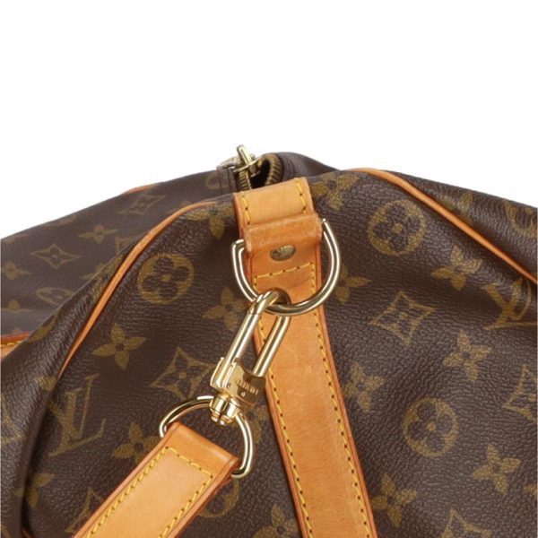 76401 8 Louis Vuitton Keepall 50 Bandouliere Monogram Bag Brown