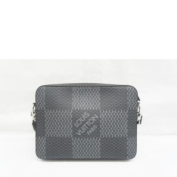 76431 2 Louis Vuitton Trio Messenger Bag Damier Graphite Gray