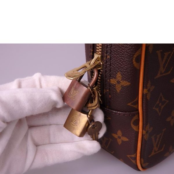 76548 6 Louis Vuitton Porte de Cumin Pegas Monogram Travel Bag Brown