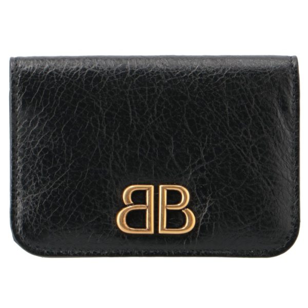 7656312aaxb 1 BALENCIAGA Card Case Monaco Bifold Card Holder Arena