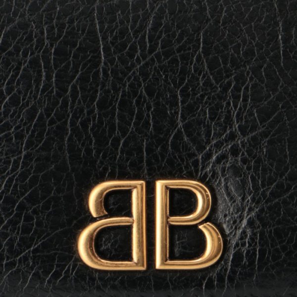 7656312aaxb 3 BALENCIAGA Card Case Monaco Bifold Card Holder Arena