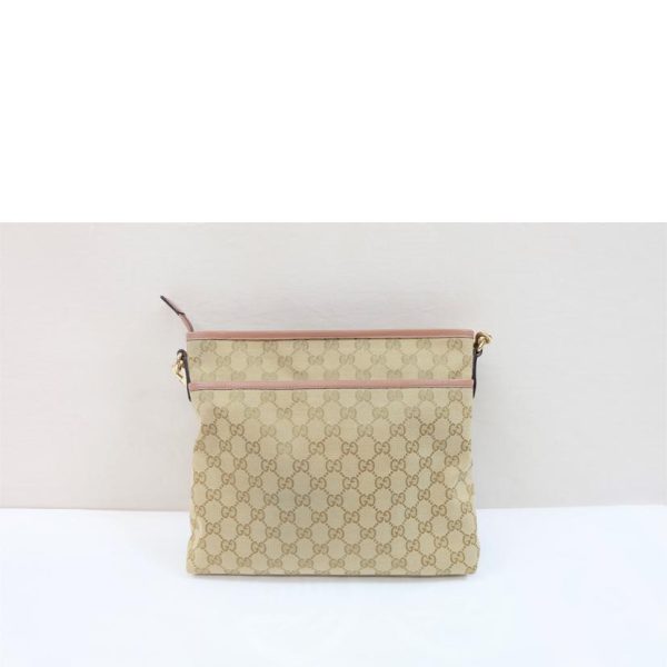 76646 2 Gucci GG Canvas Shoulder Bag Black