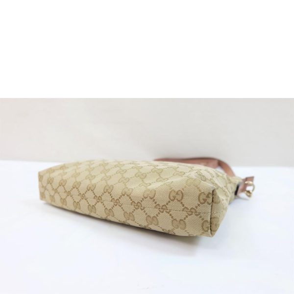 76646 3 Gucci GG Canvas Shoulder Bag Beige