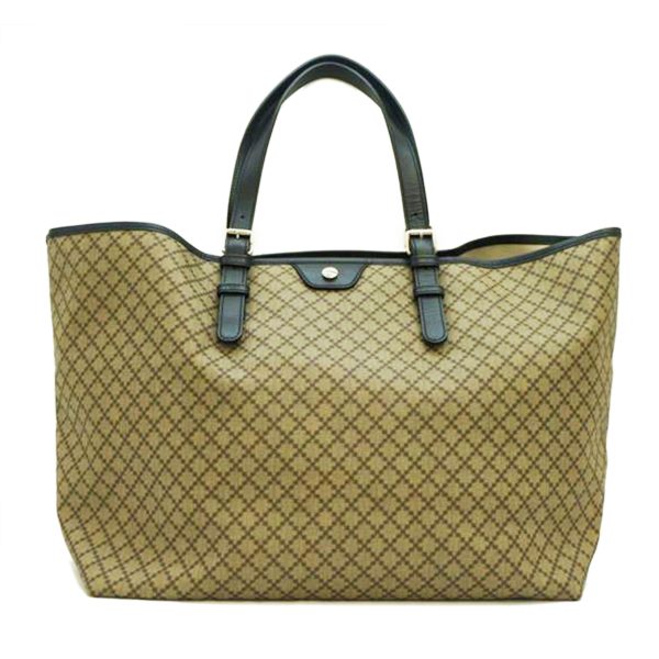 76700 1 Gucci PVC Leather Tote Bag Biege