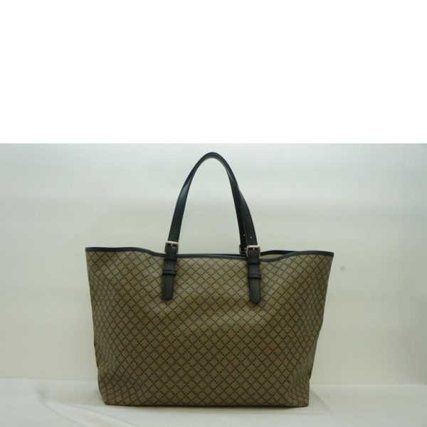 76700 2 Gucci PVC Leather Tote Bag Biege