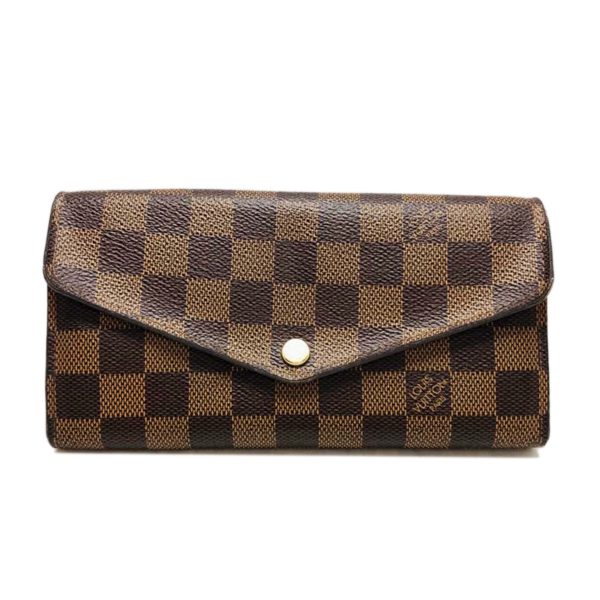 76781 1 LOUIS VUITTON Damier Portefeuille Sara Wallet Rose Ballerine