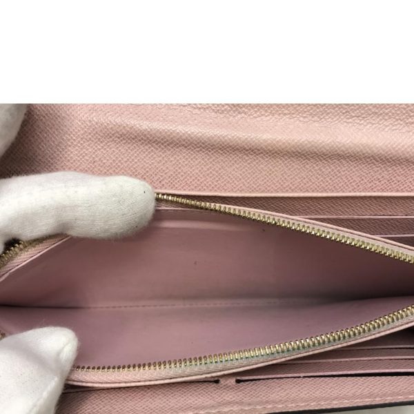 76781 5 LOUIS VUITTON Damier Portefeuille Sara Wallet Rose Ballerine