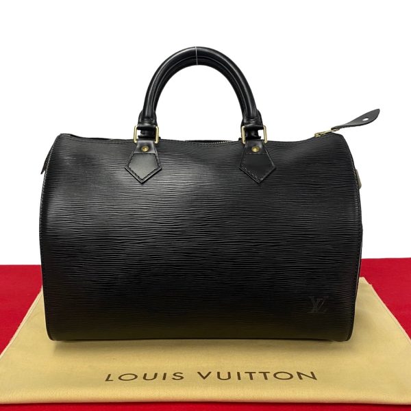 767l767 23907 1 Louis Vuitton Speedy 30 Epi Leather Mini Boston Bag Black