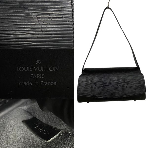 768l768 33975 4 Louis Vuitton Nocturne GM Epi Leather Handbag Shoulder Bag Black