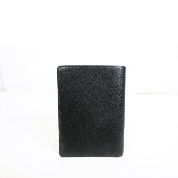 76929 2 Louis Vuitton Kicard with Pass Case Taiga Black Wallet