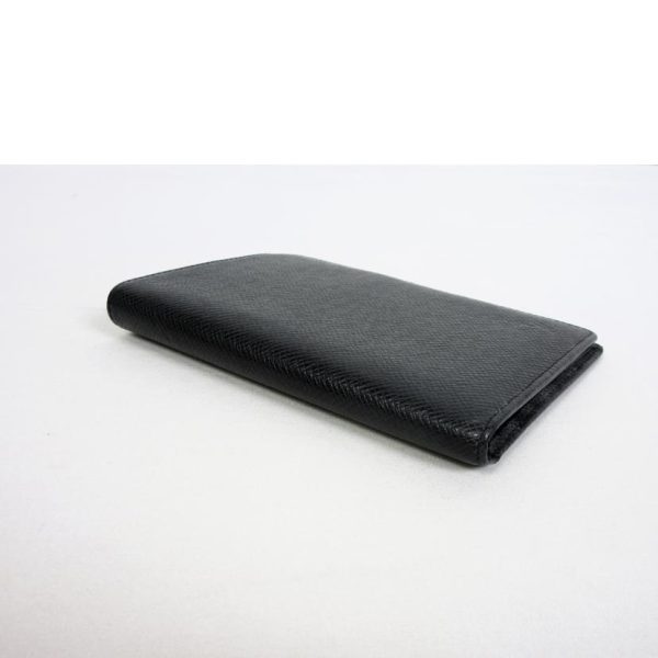 76929 3 Louis Vuitton Kicard with Pass Case Taiga Black Wallet