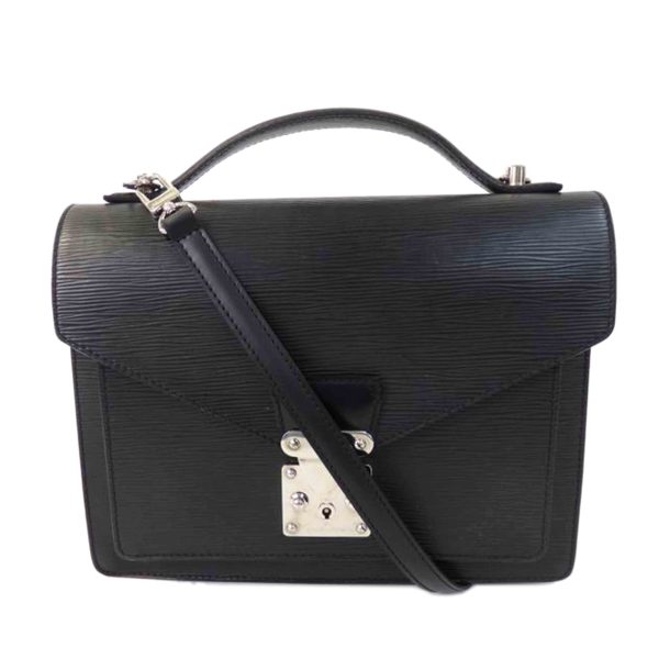 76951 1 Louis Vuitton Monceau Epi Handbag Noir