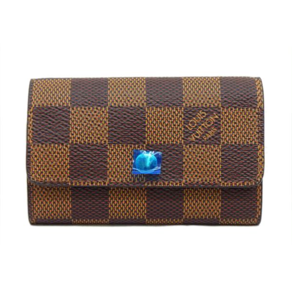 76977 1 Louis Vuitton Multicle 6 Key Holder Damier Ebene