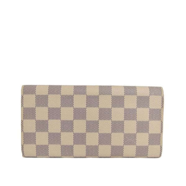 77040 2 Louis Vuitton Portefeuille Emily Damier Azur Wallet Rose Ballerine