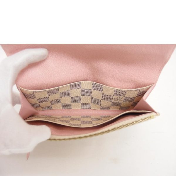 77040 9 Louis Vuitton Portefeuille Emily Damier Azur Wallet Rose Ballerine