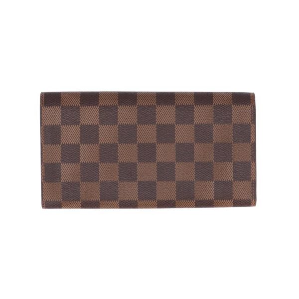 77064 2 Louis Vuitton Portefeuil Sara Damier Wallet Brown