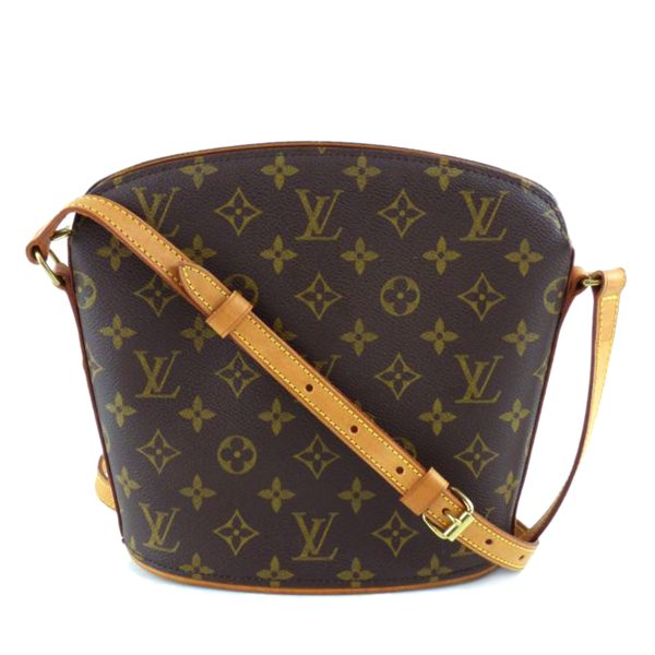 77093 1 Louis Vuitton Drouot Monogram Handbag Brown