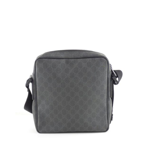 77116 2 Gucci GG Supreme Shoulder Bag Black