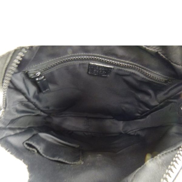 77116 5 Gucci GG Supreme Shoulder Bag Black