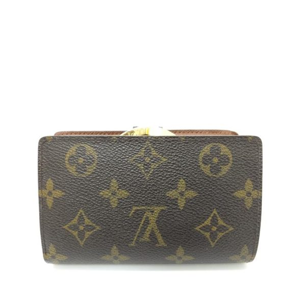 77163 2 Louis Vuitton Viennois Wallet Monogram Brown