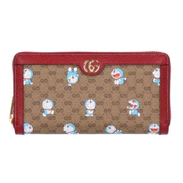 77183 1 Gucci x Doraemon Round Zipper Long Wallet