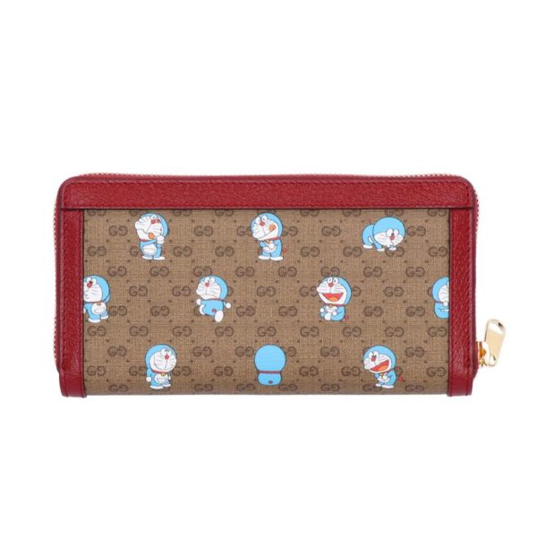 77183 2 Gucci x Doraemon Round Zipper Long Wallet