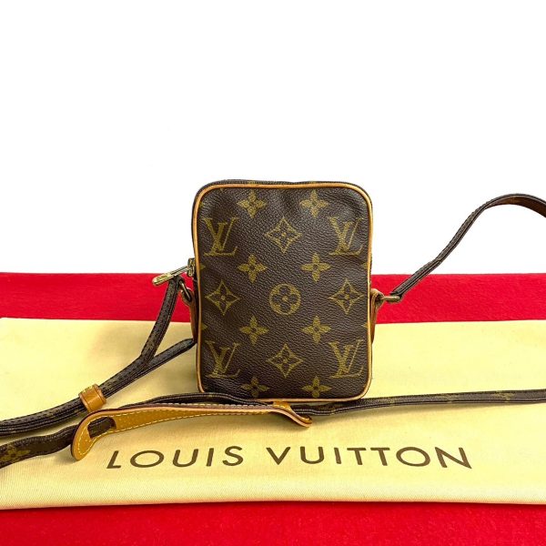 771a767 23582 1 Louis Vuitton Mini Danube Leather Shoulder Bag Brown