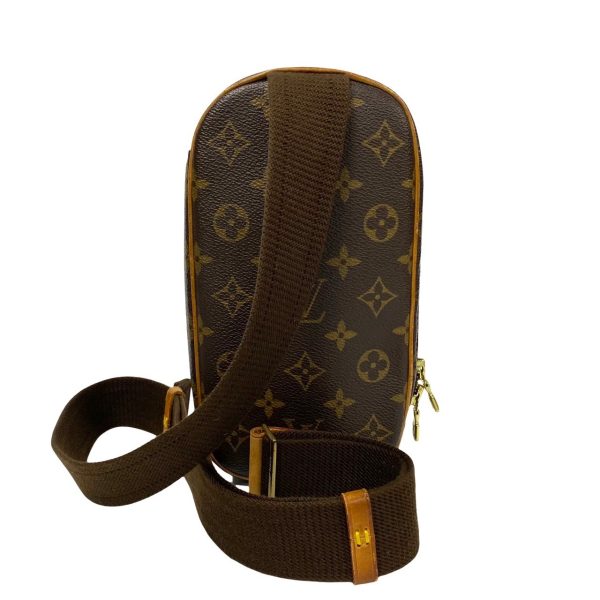 771a770 33383 5 Louis Vuitton Vintage Pochette Ganju Monogram Leather Body Bag Brown