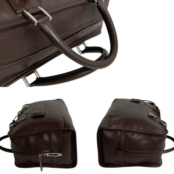 771a771 21542 6 Loewe Amazona 36 Anagram Leather Boston Bag Brown