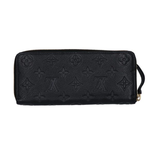 77251 2 Louis Vuitton Clemence Wallet Monogram Black