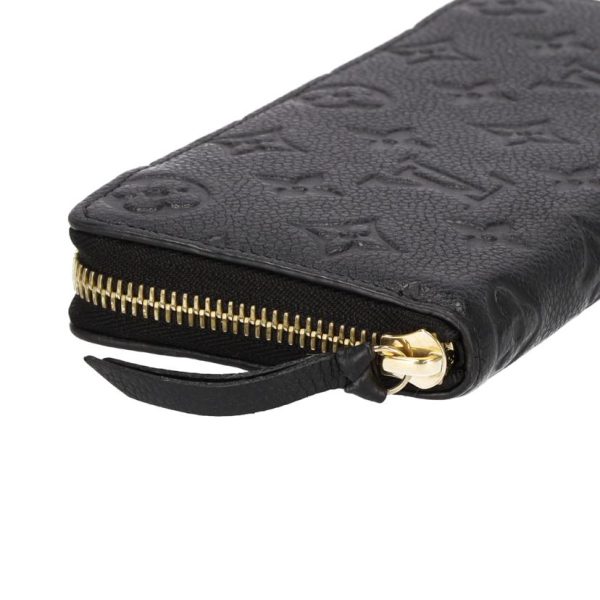 77251 3 Louis Vuitton Clemence Wallet Monogram Black