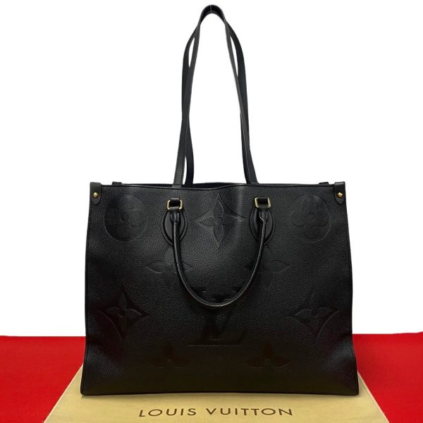 772a752 14840 1 Louis Vuitton On the Go GM Monogram Empreinte Tote Bag Black