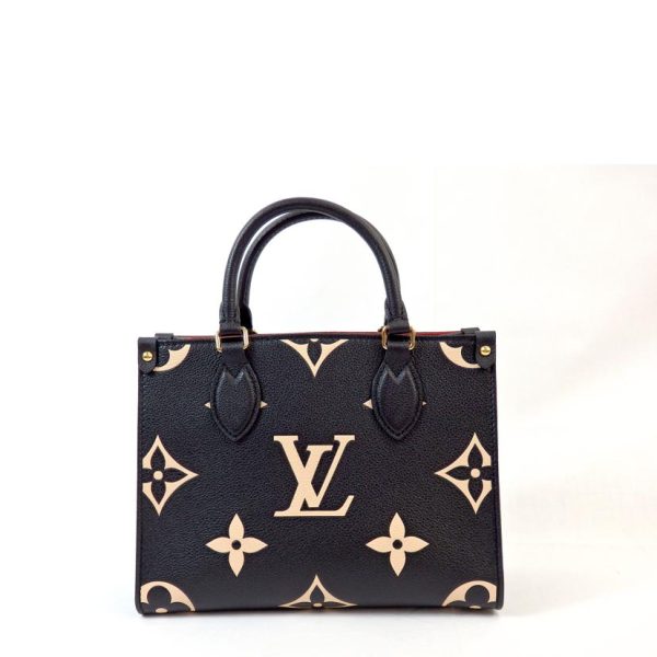 77315 2 Louis Vuitton On the Go PM Bag Monogram Empreinte Black