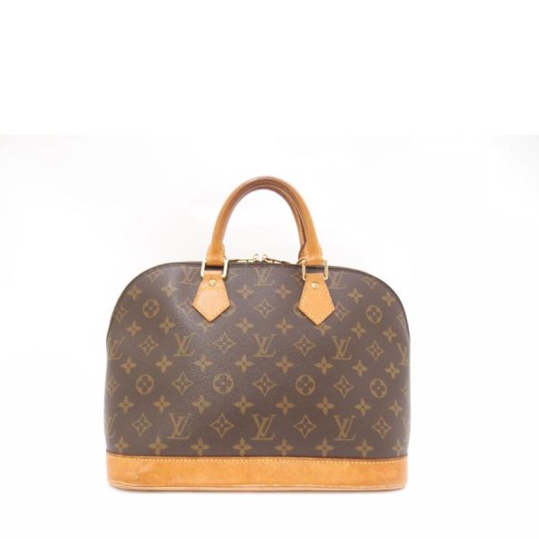 77360 2 Louis Vuitton Alma Handbag Monogram Brown