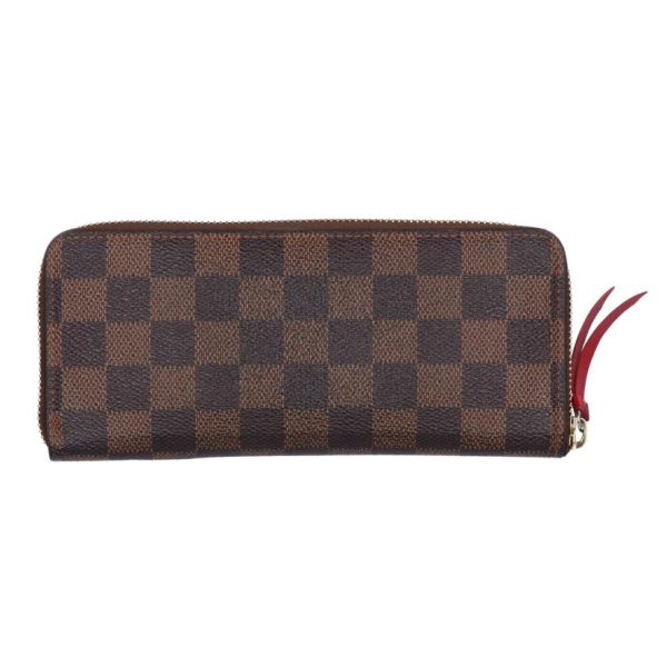 77377 2 Louis Vuitton Portefeuil Clemence Damier Wallet Brown