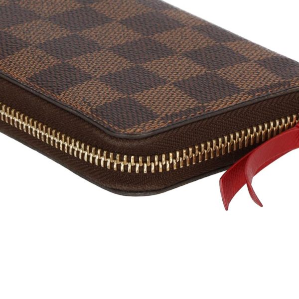 77377 5 Louis Vuitton Portefeuil Clemence Damier Wallet Brown