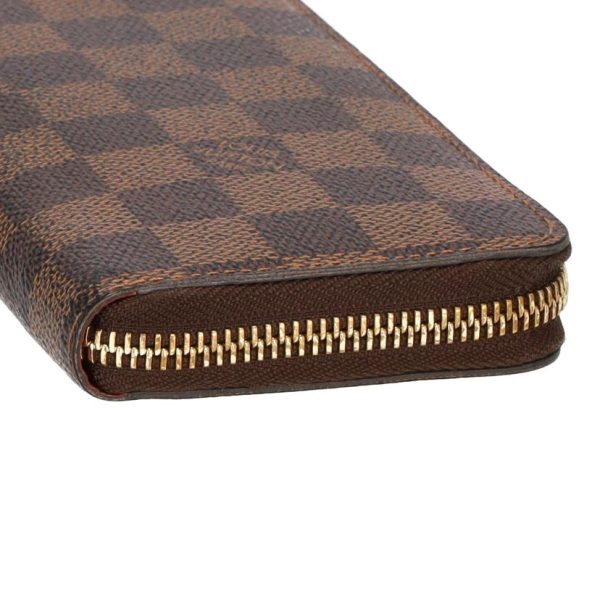 77377 6 Louis Vuitton Portefeuil Clemence Damier Wallet Brown