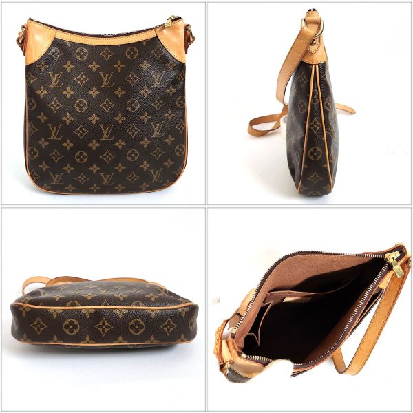 775 2 Louis Vuitton Monogram Odeon Shoulder Bag Canvas Brown