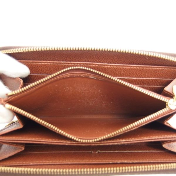 77514 8 Louis Vuitton Zippy Wallet Monogram Brown